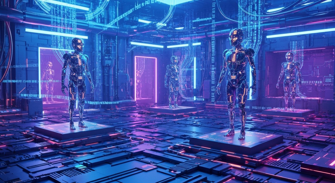 デジタルアート：AI エージェントの隠し部屋対話